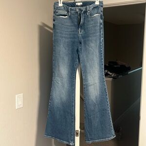 Good American high-rise flare jeans